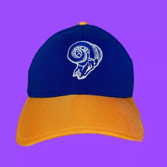 ☀️ New Era Los Angeles Rams 39Thirty NFL Football Stretch Fit Hat Size M-L - Picture 3 of 7